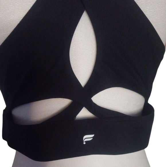 Fabletics No-Bounce High Impact Sports Bra Padded Black Size Large - Picture 6 of 6
